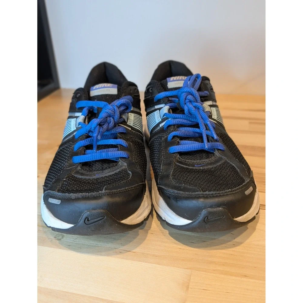 Nike Reslon Running Shoes‎ Athletic Cushioned Black Blue Sneakers Size 8.5